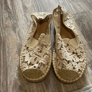 Torrid Cream Lace Espadrilles